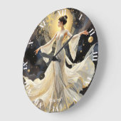 Fantasy Schattige Lady Dancing Space Grote Klok (Hoek)