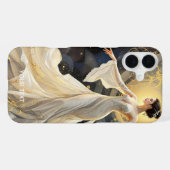 Fantasy Schattige Lady Dancing Space iPhone Hoesje (Achterkant horizontaal)