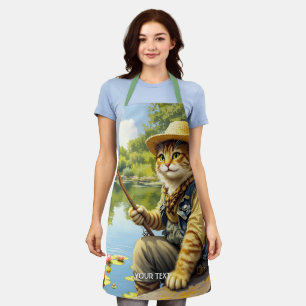 Fantasy Schattige Lake Cat Gevist Schort