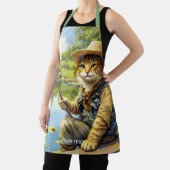 Fantasy Schattige Lake Cat Gevist Schort (Insitu)