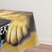 Fantasy Schattige Lake Cat Gevist Tafelkleed (Voorbeeld)