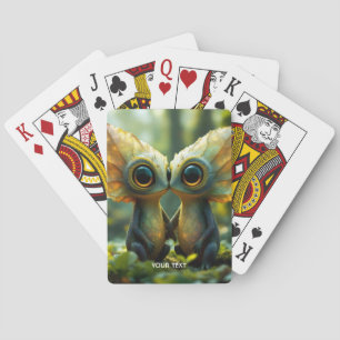 Fantasy Schattige Leaves Forest Love Pokerkaarten