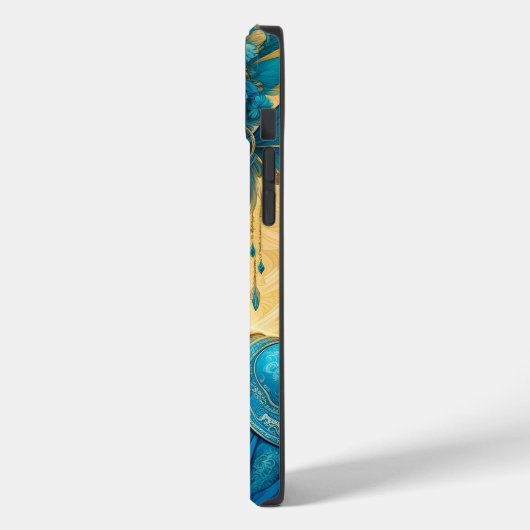 Fantasy Schattige levendig blauw mooi meisje Case-Mate iPhone Case (Achterkant / Links)