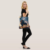Fantasy Schattige Lion Desert Fire Tote Bag (Op model)