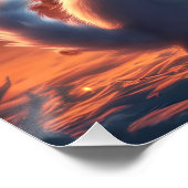 Fantasy Schattige Lion Kitten Mirror Perfect Poster (Hoek)