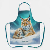 Fantasy Schattige Lynx Cub Winter Schort (Voorkant)