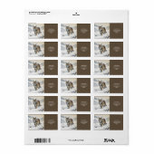 Fantasy Schattige Lynx Wintersneeuw Etiket (Full Sheet)