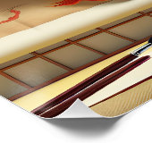 Fantasy Schattige Man Brush Dragon Perfect Poster (Hoek)
