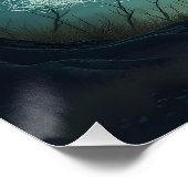 Fantasy Schattige Man Halloween Horse Perfect Poster (Hoek)