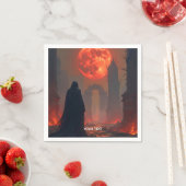 Fantasy Schattige Man Moon Red Servet (Insitu)