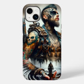 Fantasy Schattige Man Tattoo Water Case-Mate iPhone Case (Achterkant)