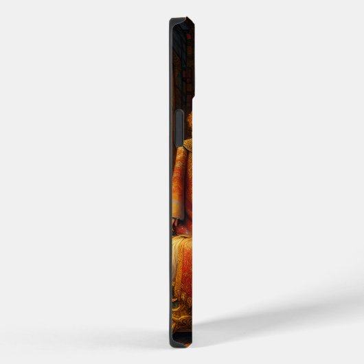 Fantasy Schattige meisje enorme kat Case-Mate iPhone Case (Achterkant / Rechts)