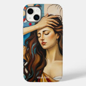 Fantasy Schattige meisje kubistische stijl Case-Mate iPhone Case (Achterkant)