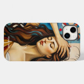 Fantasy Schattige meisje kubistische stijl Case-Mate iPhone Case (Achterkant (horizontaal))
