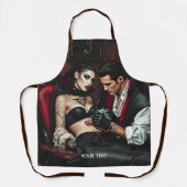 Fantasy Schattige Meisje Man Tattoo Schort (Voorkant)