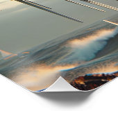 Fantasy Schattige Meisje Octopus Zee Perfect Poster (Hoek)