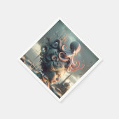 Fantasy Schattige Meisje Octopus Zee Servet (Hoek)