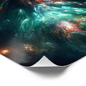 Fantasy Schattige meisje schilderruimte Perfect Poster (Hoek)