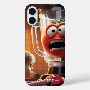 Fantasy Schattige Meisje Tomaat Blender iPhone 16 Plus Hoesje