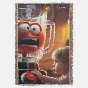 Fantasy Schattige Meisje Tomaat Blender Deken