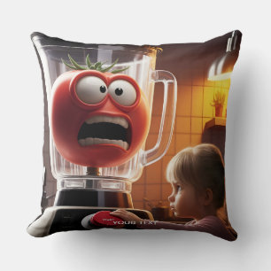 Fantasy Schattige Meisje Tomaat Blender Kussen