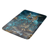 Fantasy Schattige Messing Turquoise Uil Badmat (Gekanteld)
