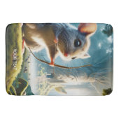 Fantasy Schattige Mice Bow Forest Badmat (Voorkant)
