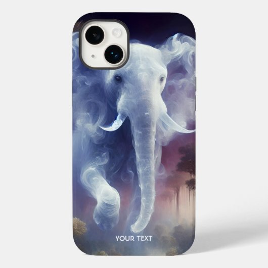 Fantasy Schattige Mist Elephant Oerwoud Case-Mate iPhone Case (Achterkant)