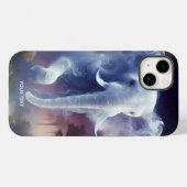Fantasy Schattige Mist Elephant Oerwoud Case-Mate iPhone Case (Achterkant (horizontaal))