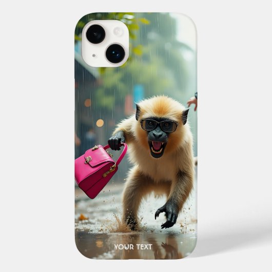 Fantasy Schattige Monkey Girl Bag Case-Mate iPhone Case (Achterkant)