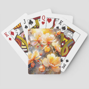 Fantasy Schattige Mooie Gele Bloesem Pokerkaarten