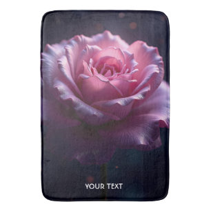 Fantasy Schattige mooie roze roos Badmat