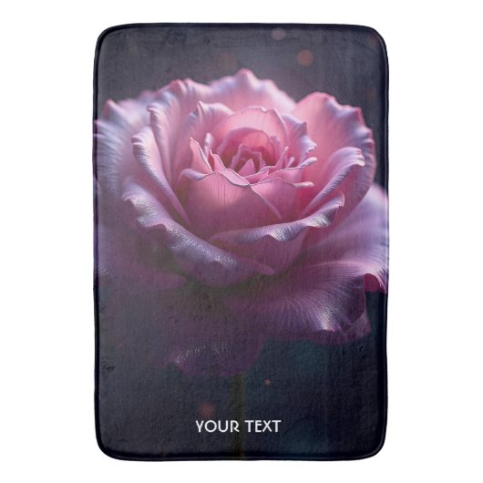 Fantasy Schattige mooie roze roos Badmat (Voorkant Verticaal)