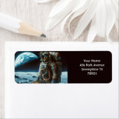 Fantasy Schattige Moon Astronaut Bags Etiket (Insitu)
