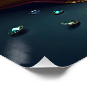 Fantasy Schattige Moon Book Flowers Perfect Poster (Hoek)