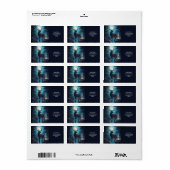 Fantasy Schattige Moon Deer Night Etiket (Full Sheet)