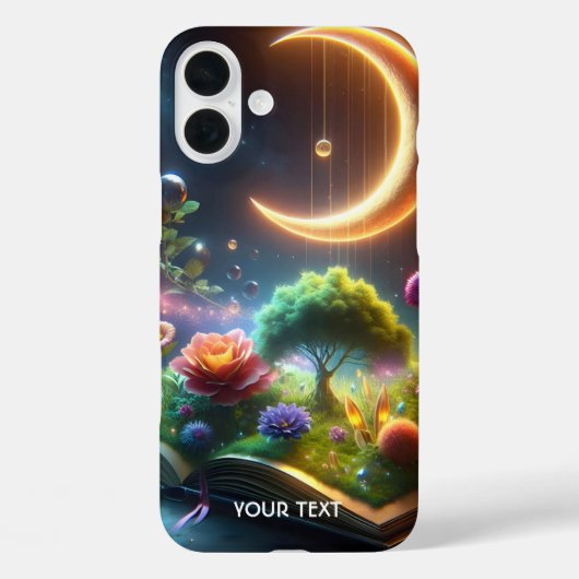 Fantasy Schattige Moon Garden Boek Case-Mate iPhone Case (Achterkant)