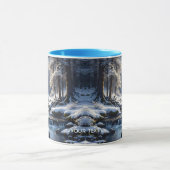 Fantasy Schattige Moon Winter Forest Mok (Midden)