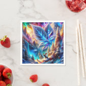 Fantasy Schattige Moose Leaf Kleuren Servet (Insitu)