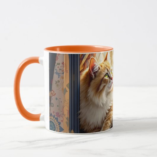 Fantasy Schattige Morning Window Cat Mok (Links)