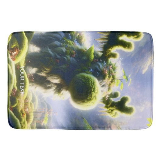Fantasy Schattige Moss Moose Forest Badmat (Voorkant)