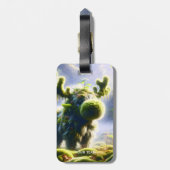 Fantasy Schattige Moss Moose Forest Bagagelabel (Achterkant verticaal)