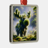 Fantasy Schattige Moss Moose Forest Metalen Ornament (Rechts)