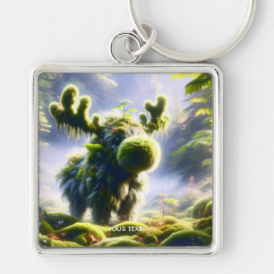 Fantasy Schattige Moss Moose Forest Sleutelhanger