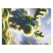 Fantasy Schattige Moss Moose Forest Tafelkleed (Voorkant (Horizontaal))