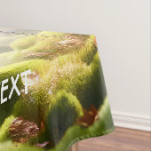 Fantasy Schattige Moss Moose Forest Tafelkleed (Voorbeeld)