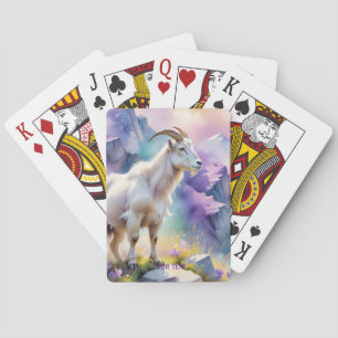 Fantasy Schattige Mountain Goat Meadow Pokerkaarten