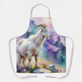 Fantasy Schattige Mountain Goat Meadow Schort (Voorkant)