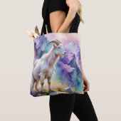 Fantasy Schattige Mountain Goat Meadow Tote Bag (Dichtbij)