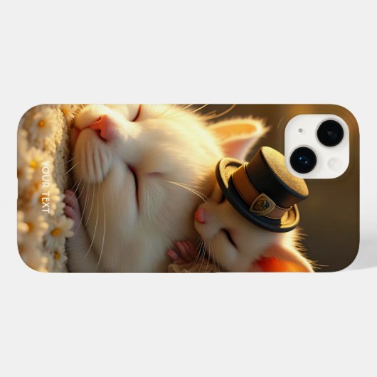 Fantasy Schattige Mouse Cat Love Case-Mate iPhone Case (Achterkant (horizontaal))
